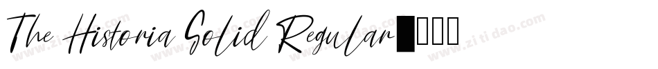 The Historia Solid Regular字体转换